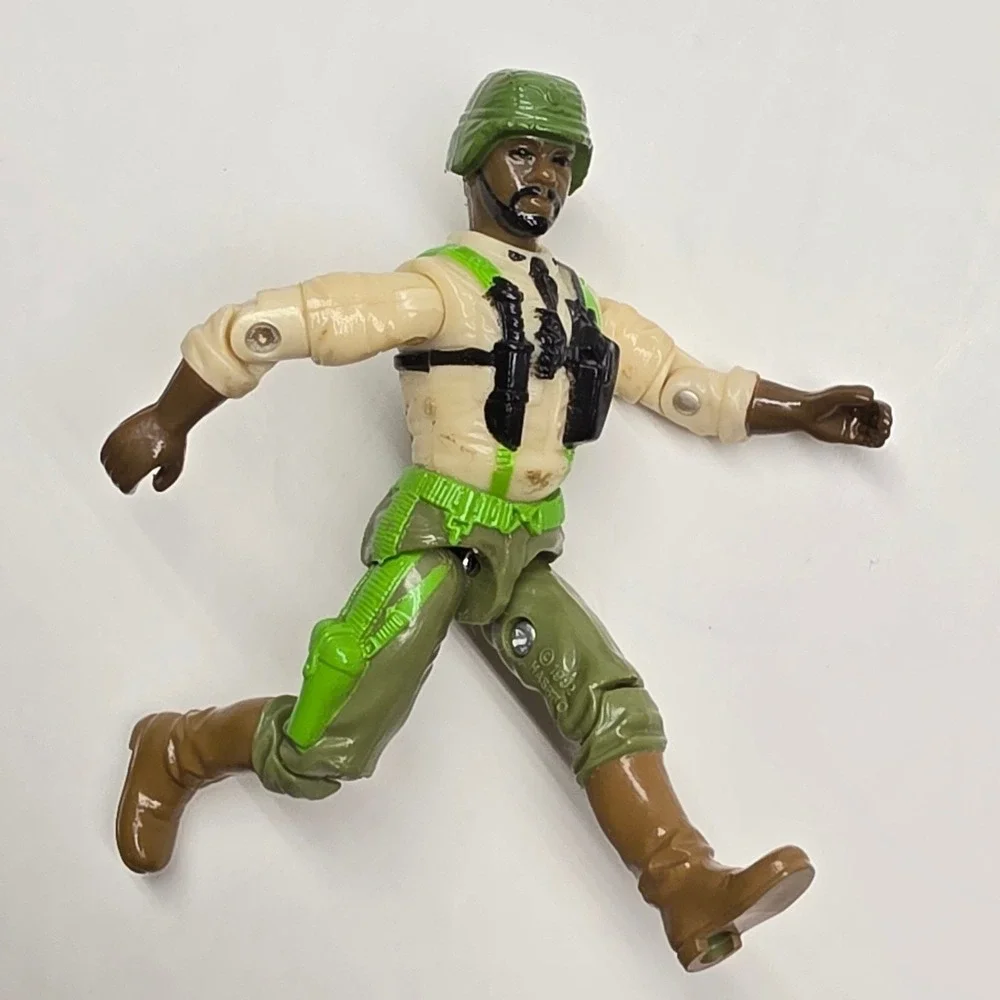Vintage 1992 Hasbro G.I. Joe Stalker v4 Action Figure Green Tan Military Toy